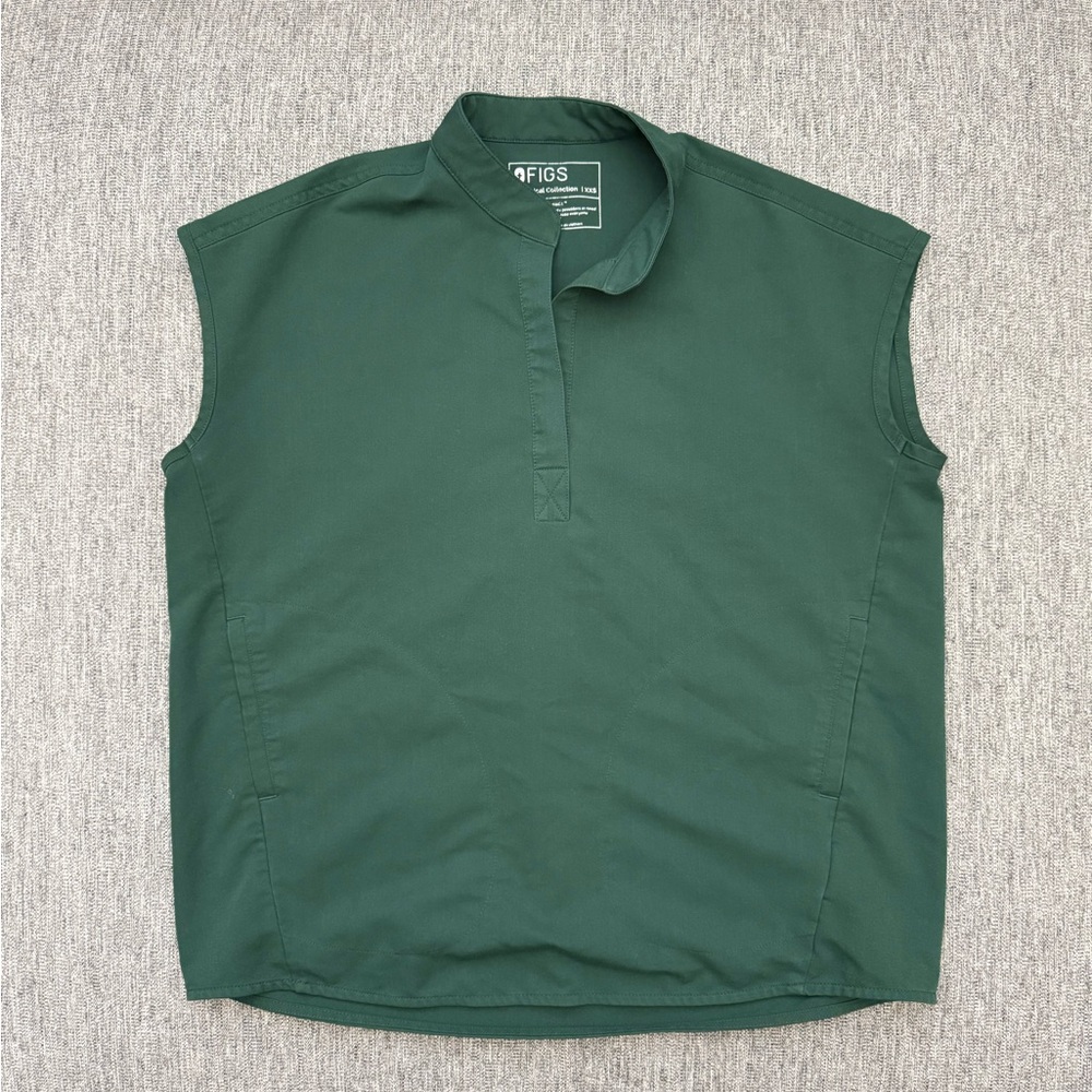 Figs British Racing Green Rafaela Scrub Top